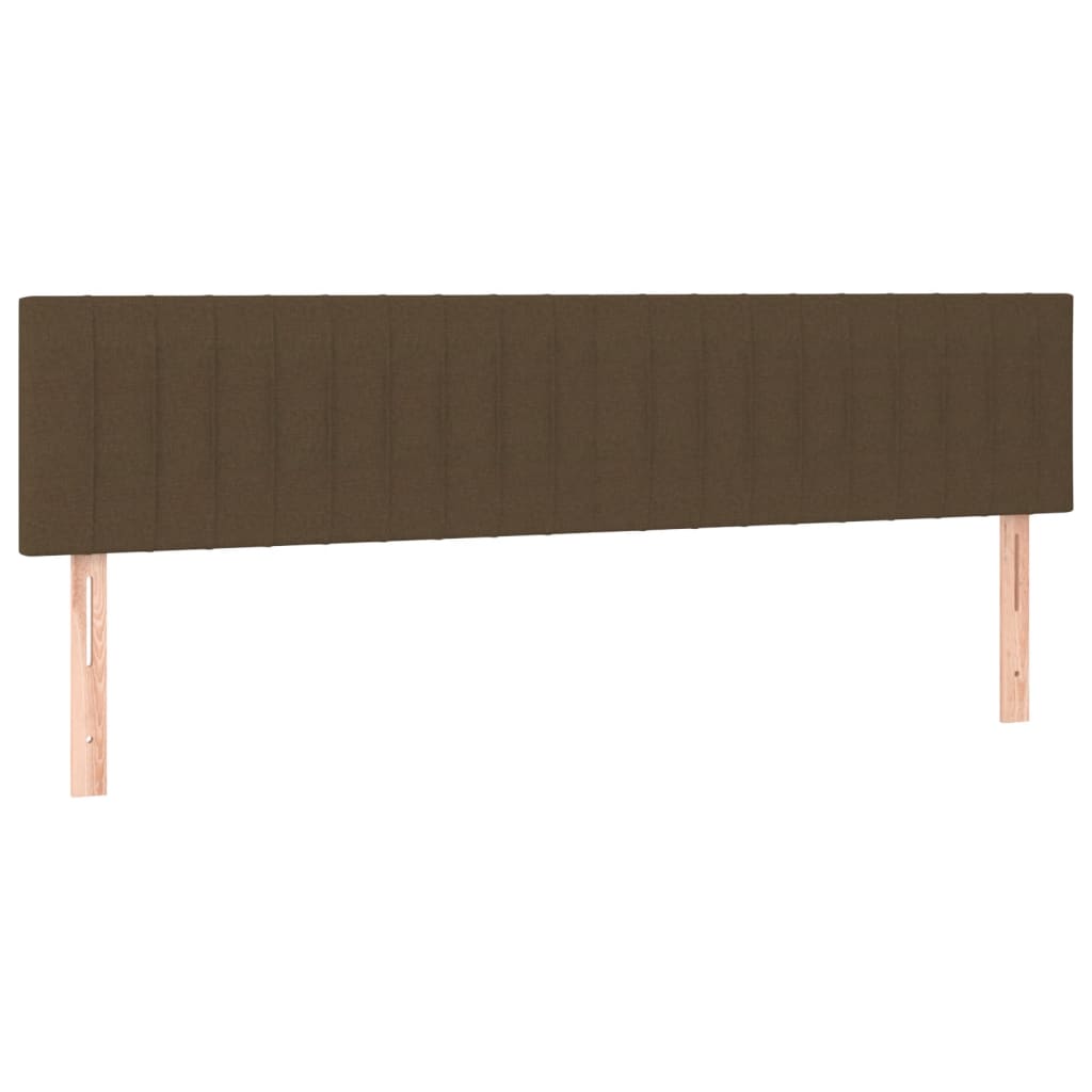 Krevet box spring s madracem tamnosmeđi 120 x 190 cm od tkanine