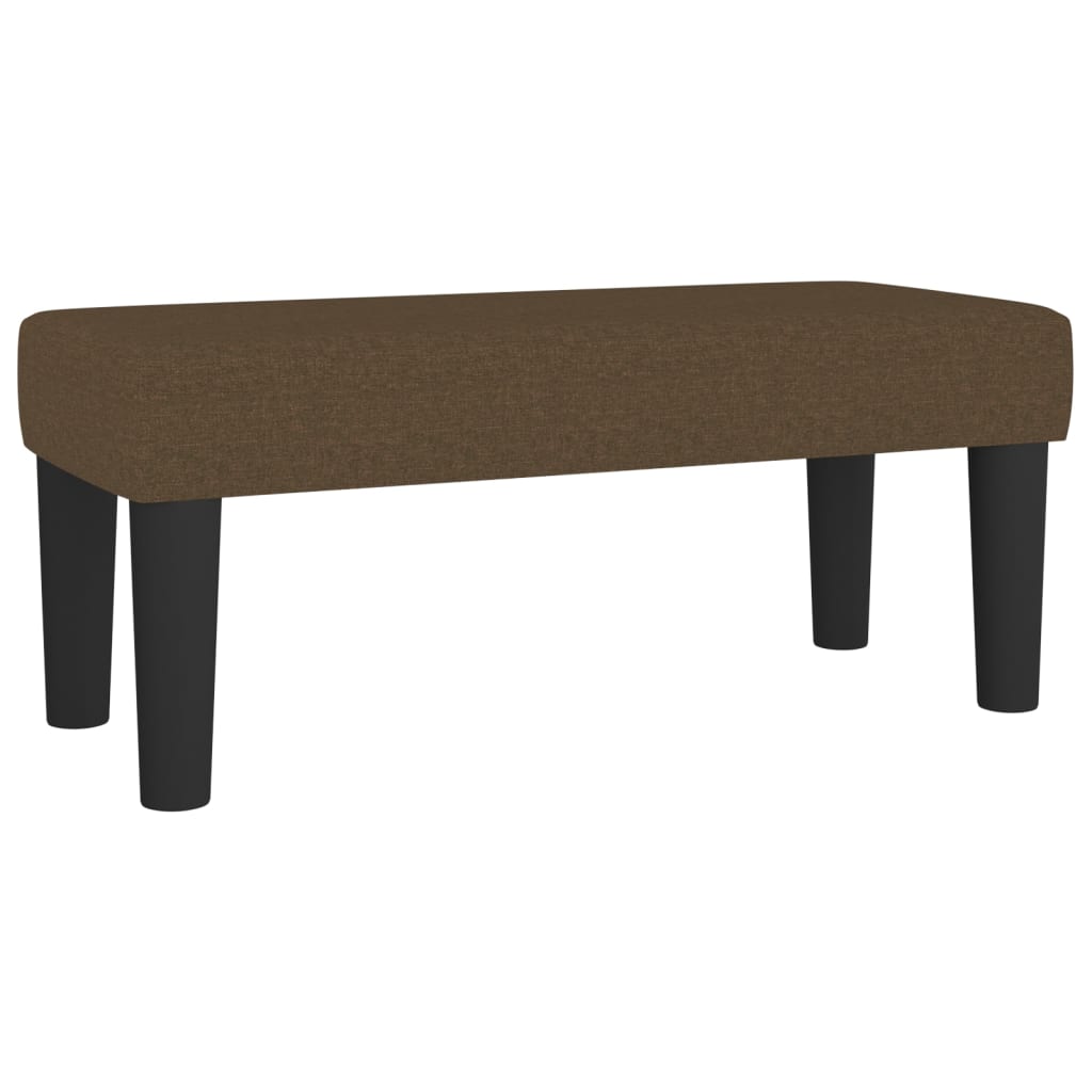 Krevet box spring s madracem tamnosmeđi 120 x 190 cm od tkanine