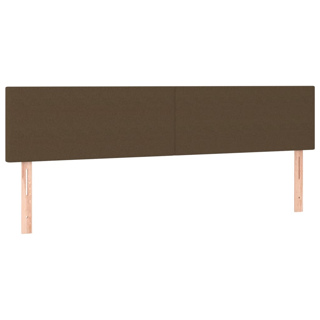 Krevet box spring s madracem tamnosmeđi 120 x 190 cm od tkanine