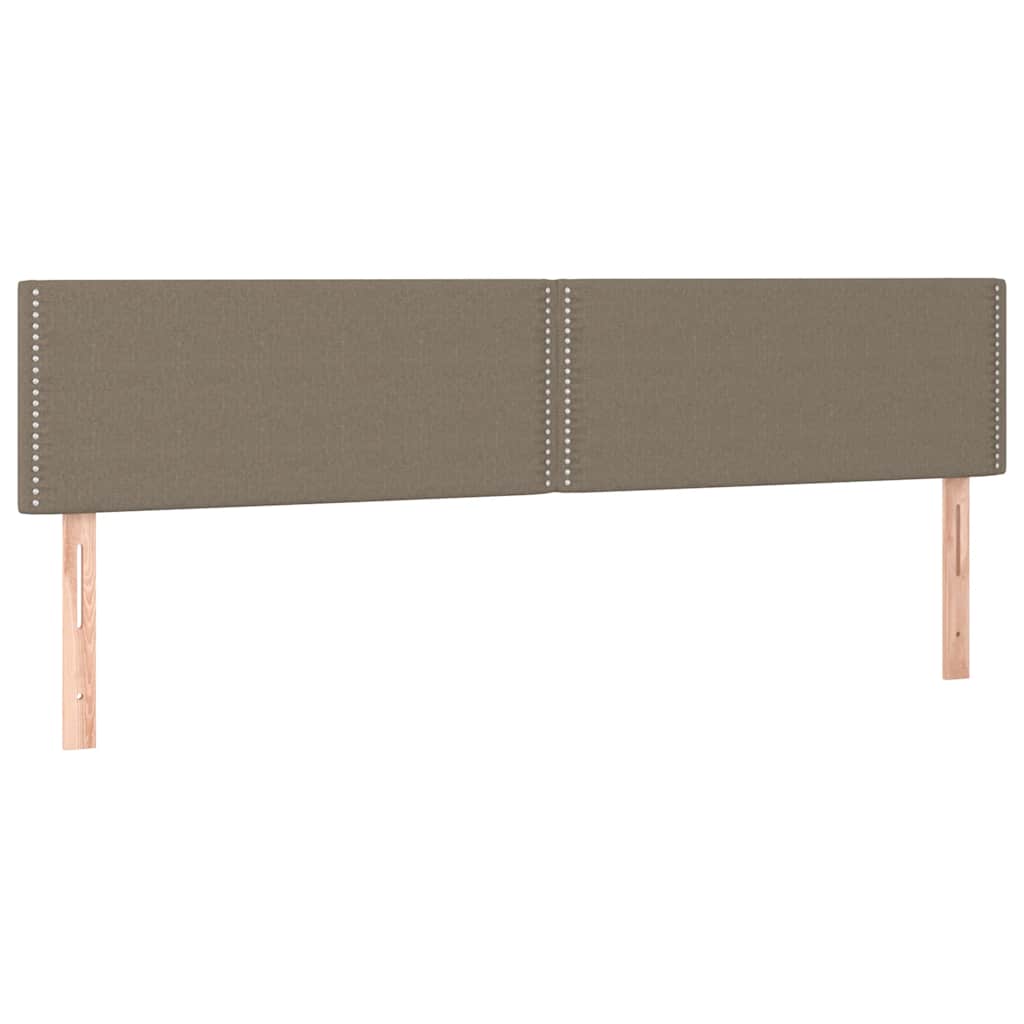 Krevet s oprugama i madracem smeđesivi 120 x 190 cm od tkanine