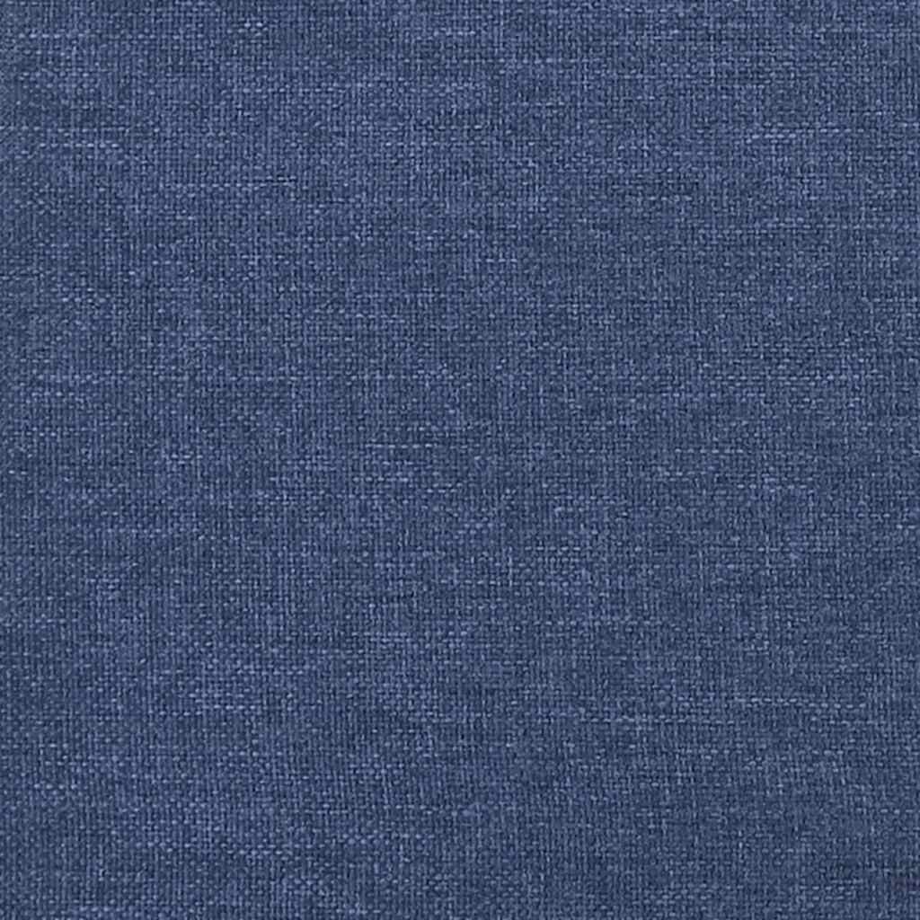 Krevet s oprugama i madracem plavi 120 x 190 cm od tkanine