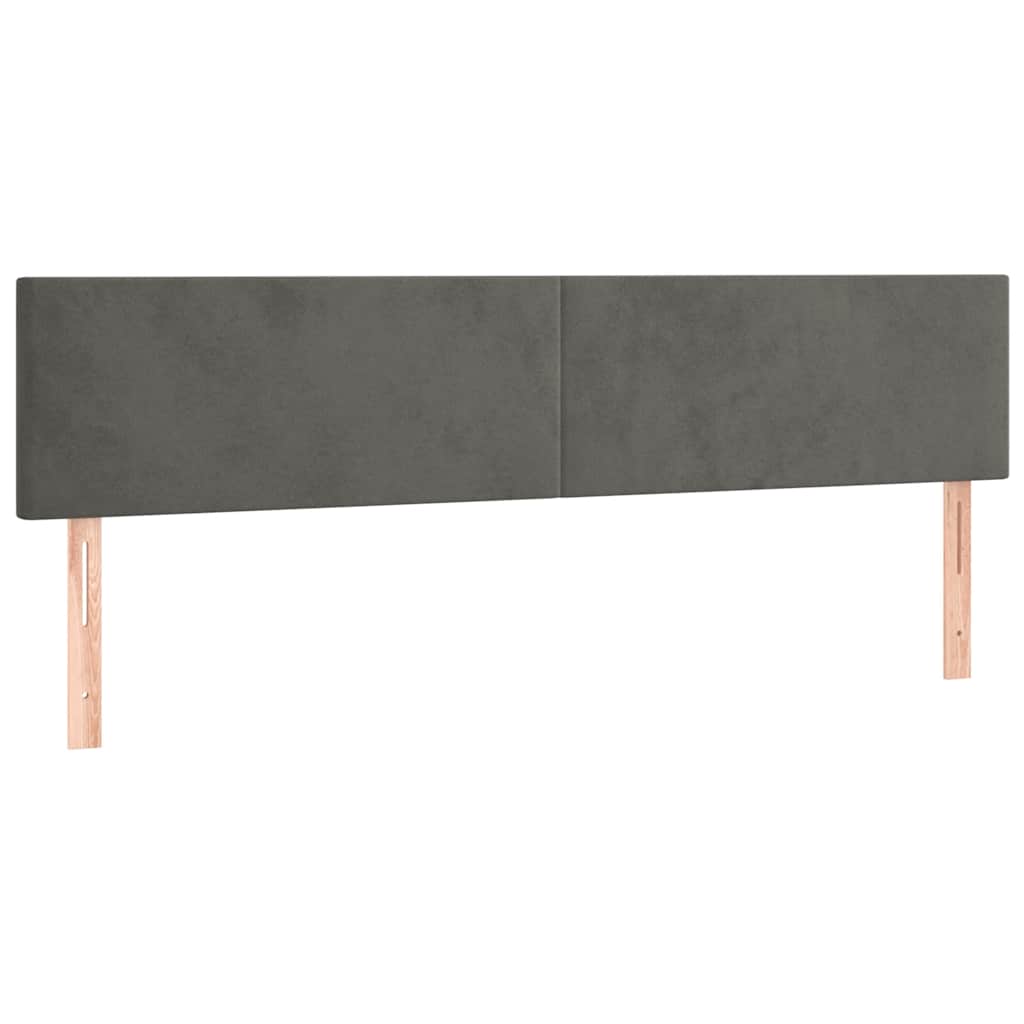 Krevet box spring s madracem tamnosivi 120 x 190 cm baršun