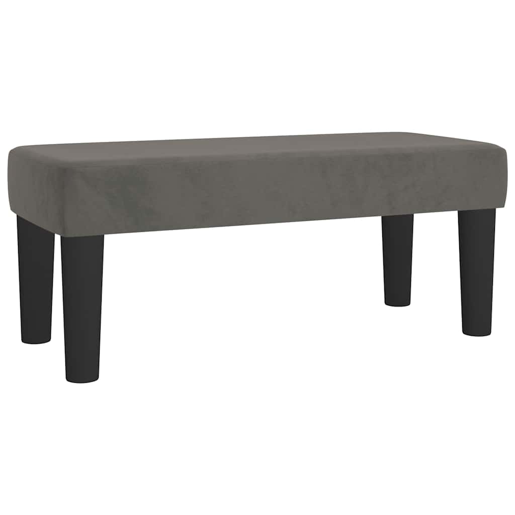 Krevet box spring s madracem tamnosivi 120 x 190 cm baršun