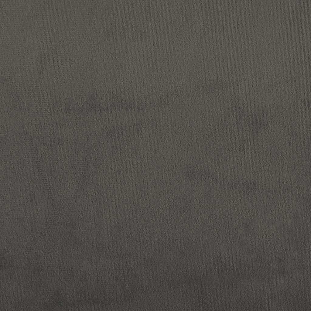 Krevet box spring s madracem tamnosivi 120 x 190 cm baršun