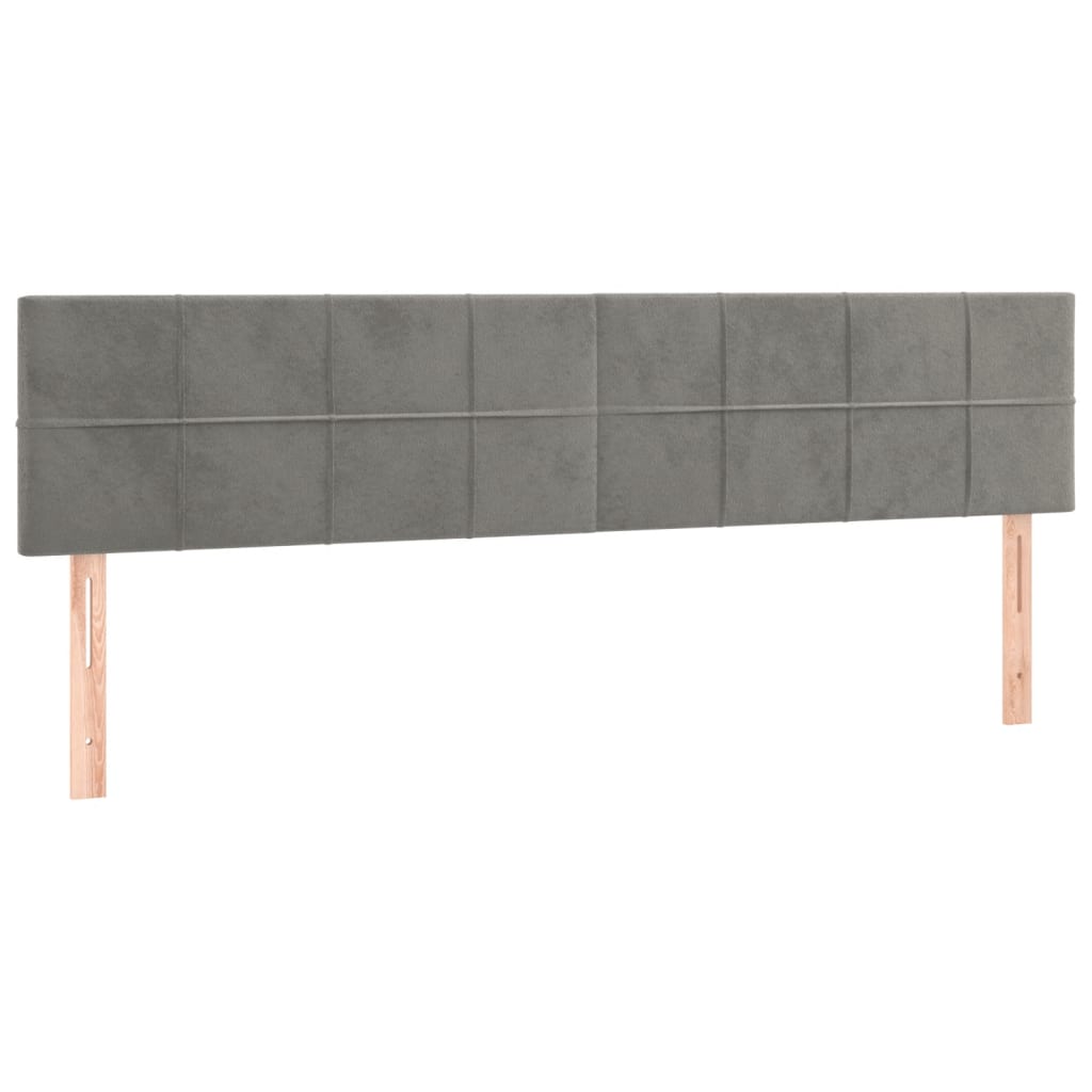 Okvir za krevet bez madraca svjetlosivi 120x190 cm baršunasti