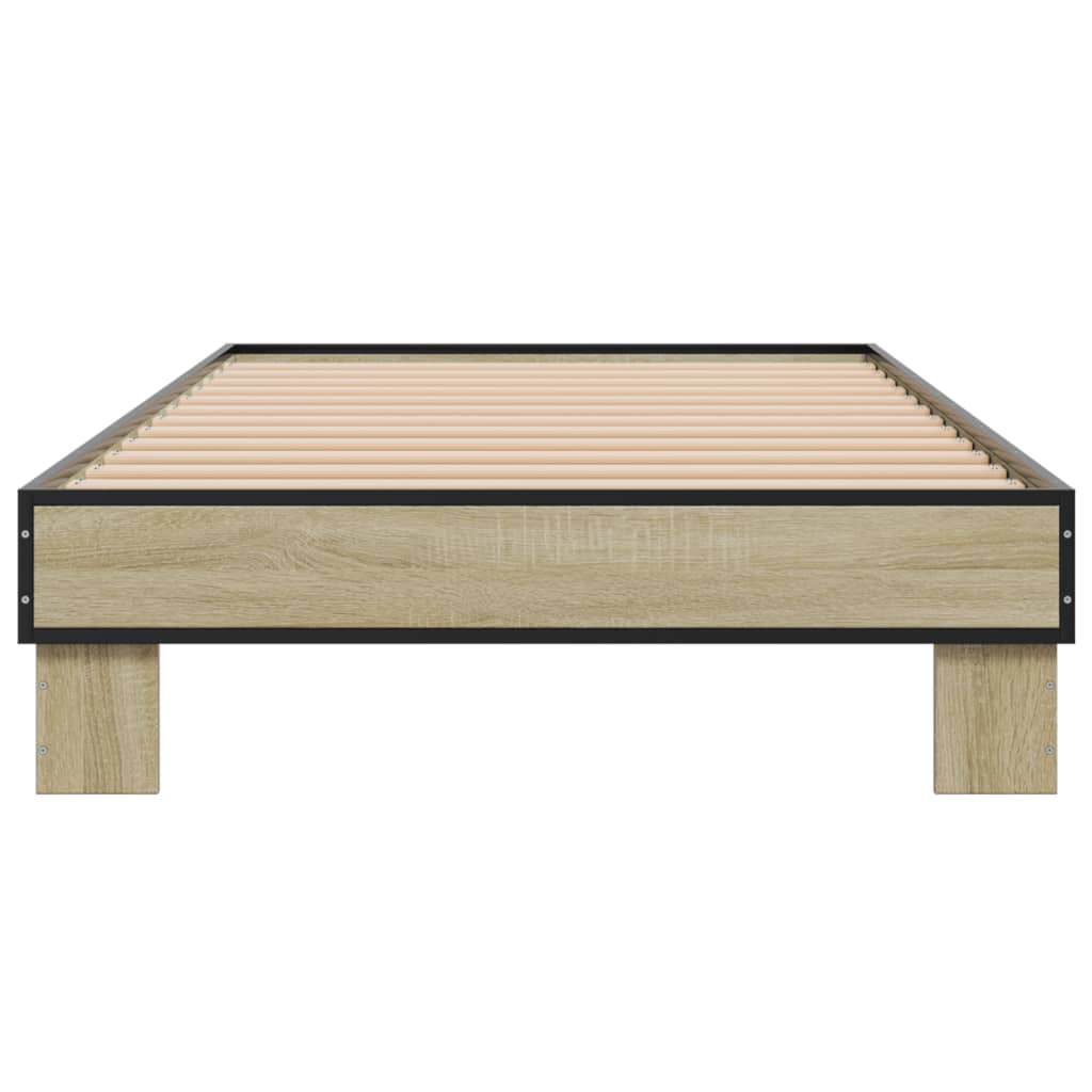 Okvir za krevet boja hrasta 75x190 cm od konstruiranog drva