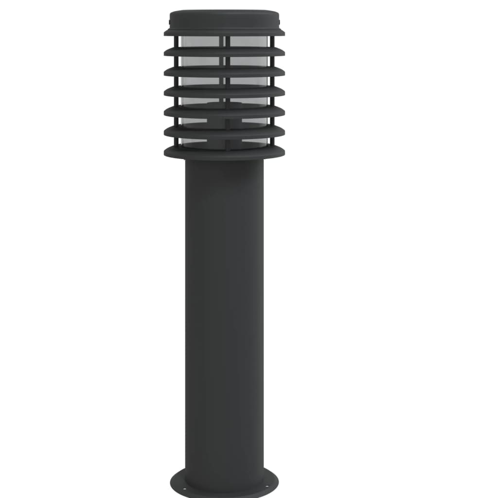 Vanjska podna svjetiljka sa utičnicom crne 60 cm čelična