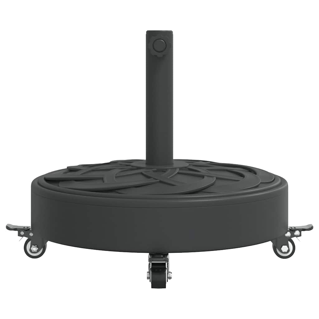 Baza suncobrana s kotačima za stupove Ø 38/48 mm 27 kg okrugla