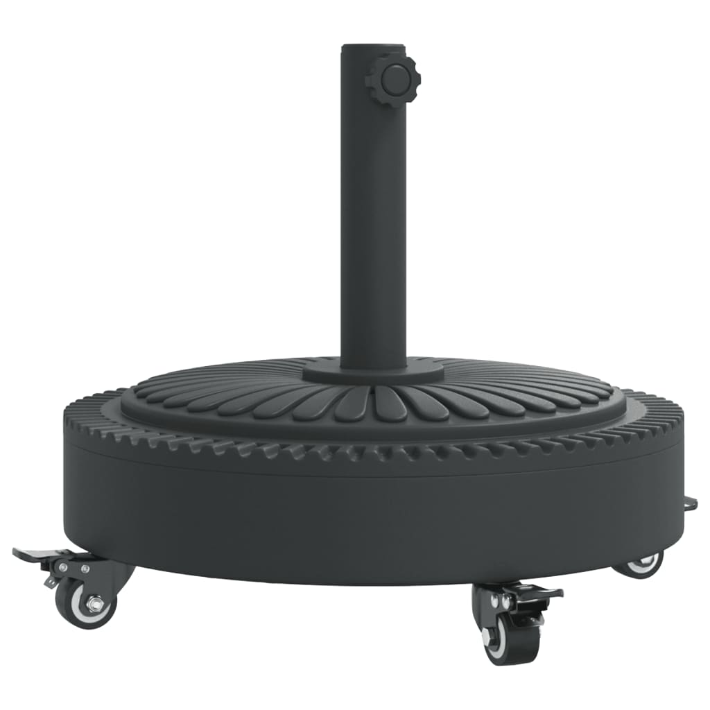Baza suncobrana s kotačima za stupove Ø 38/48 mm 27 kg okrugla