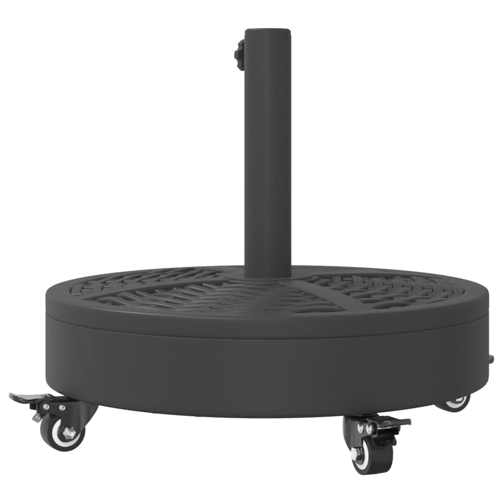 Baza suncobrana s kotačima za stupove Ø 38/48 mm 27 kg okrugla