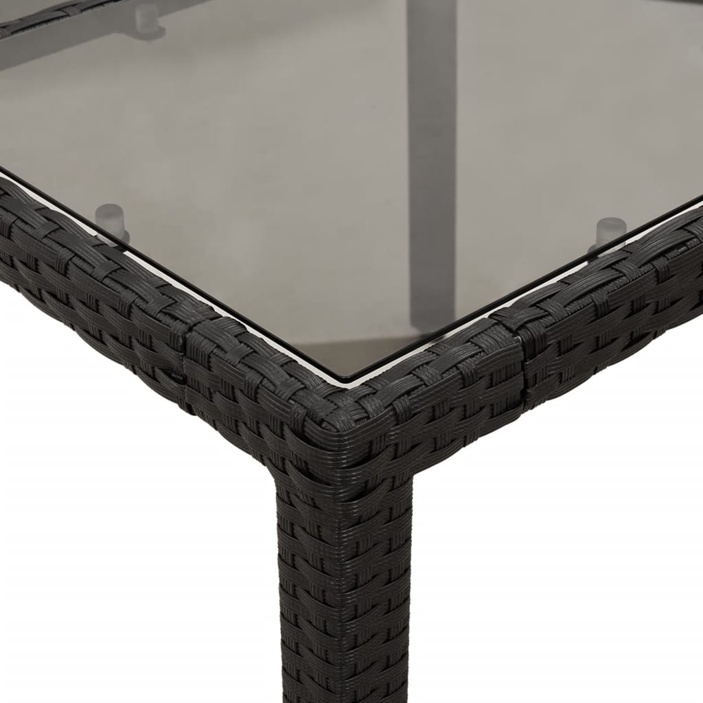 3-dijelni vrtni blagovaonski set s jastucima poliratan i staklo