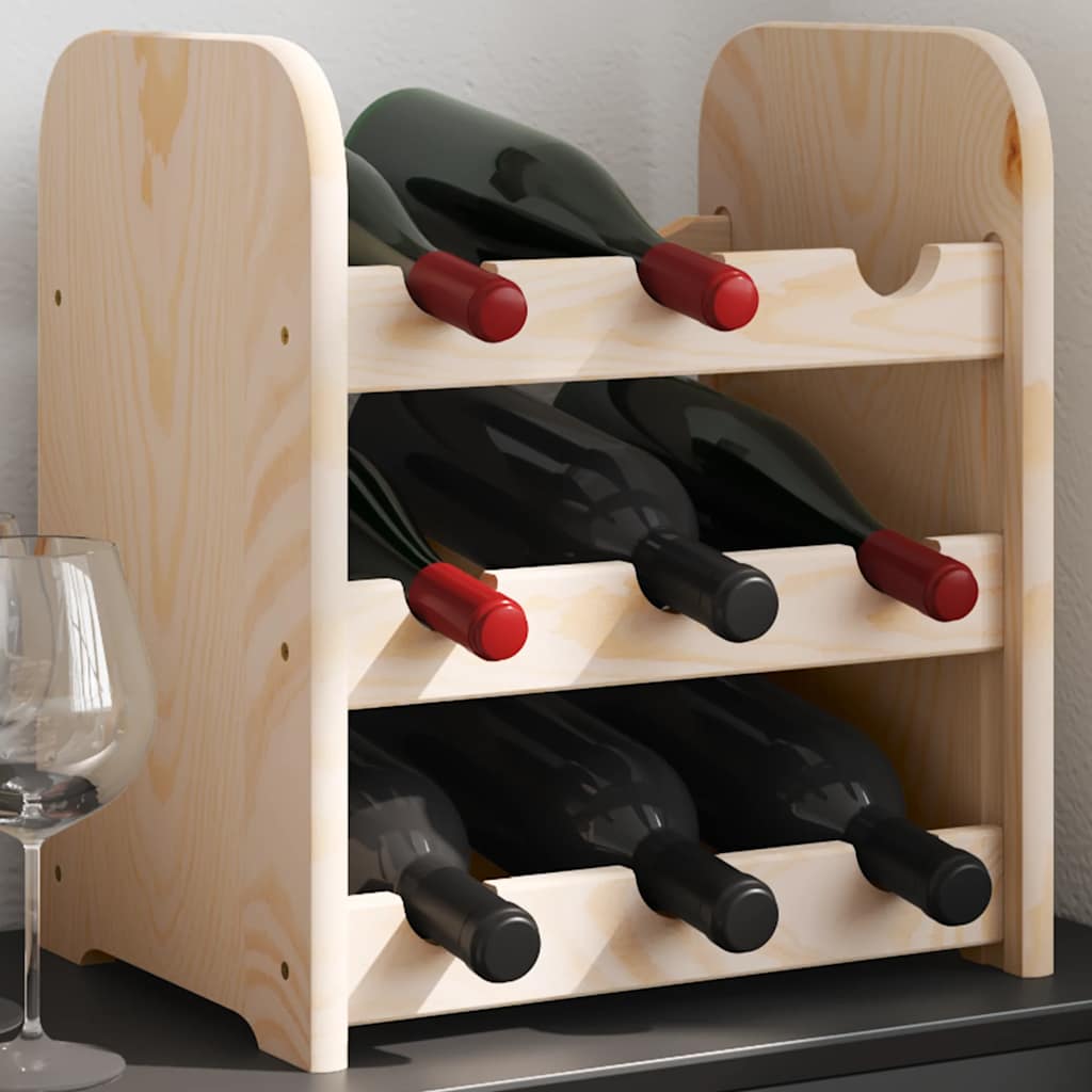 Stalak za vino 33 x 25 x 37 cm od masivne borovine