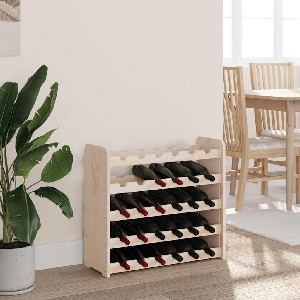 Stalak za vino 67,5 x 25 x 60 cm od masivne borovine