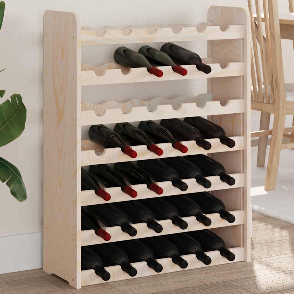 Stalak za vino 67,5x25x87 cm od masivne borovine