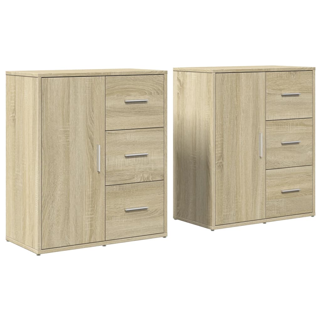 Komoda 2 kom sonoma hrast 60 x 31 x 70 cm od konstruiranog drva