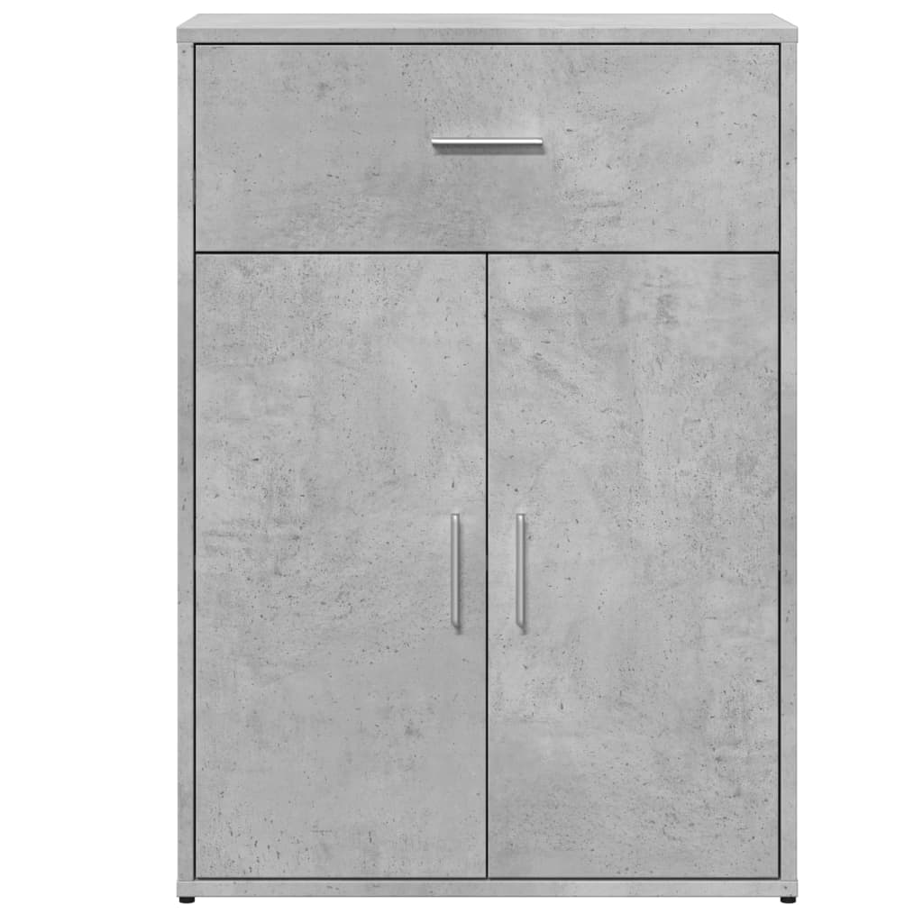 Komoda 2 kom siva boja betona 60x30x84 cm od konstruiranog drva