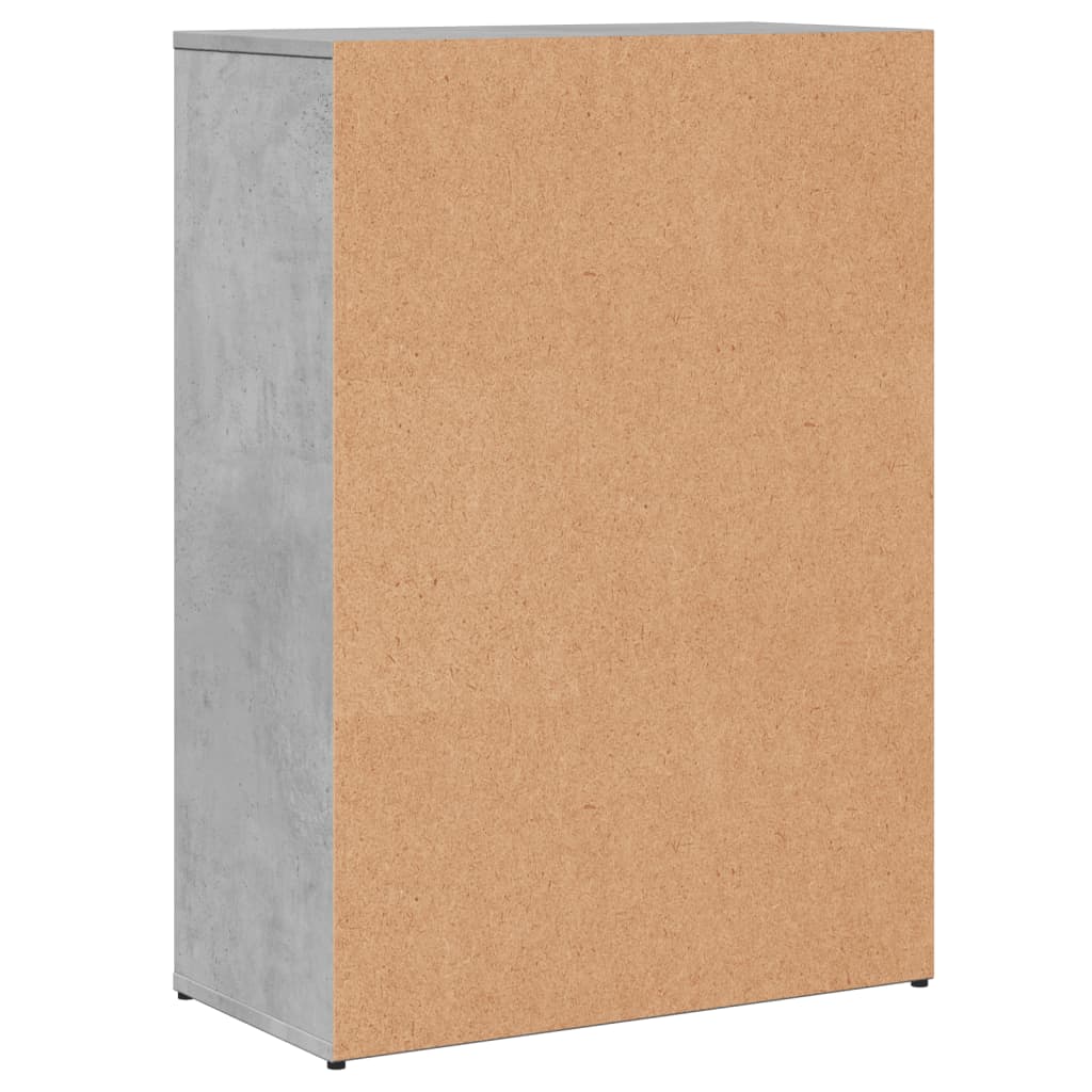 Komoda 2 kom siva boja betona 60x30x84 cm od konstruiranog drva