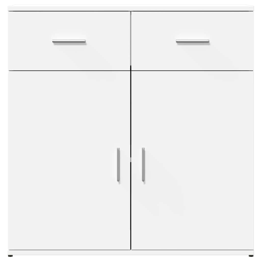 Komoda 2 kom bijeli 79x38x80 cm od konstruiranog drva