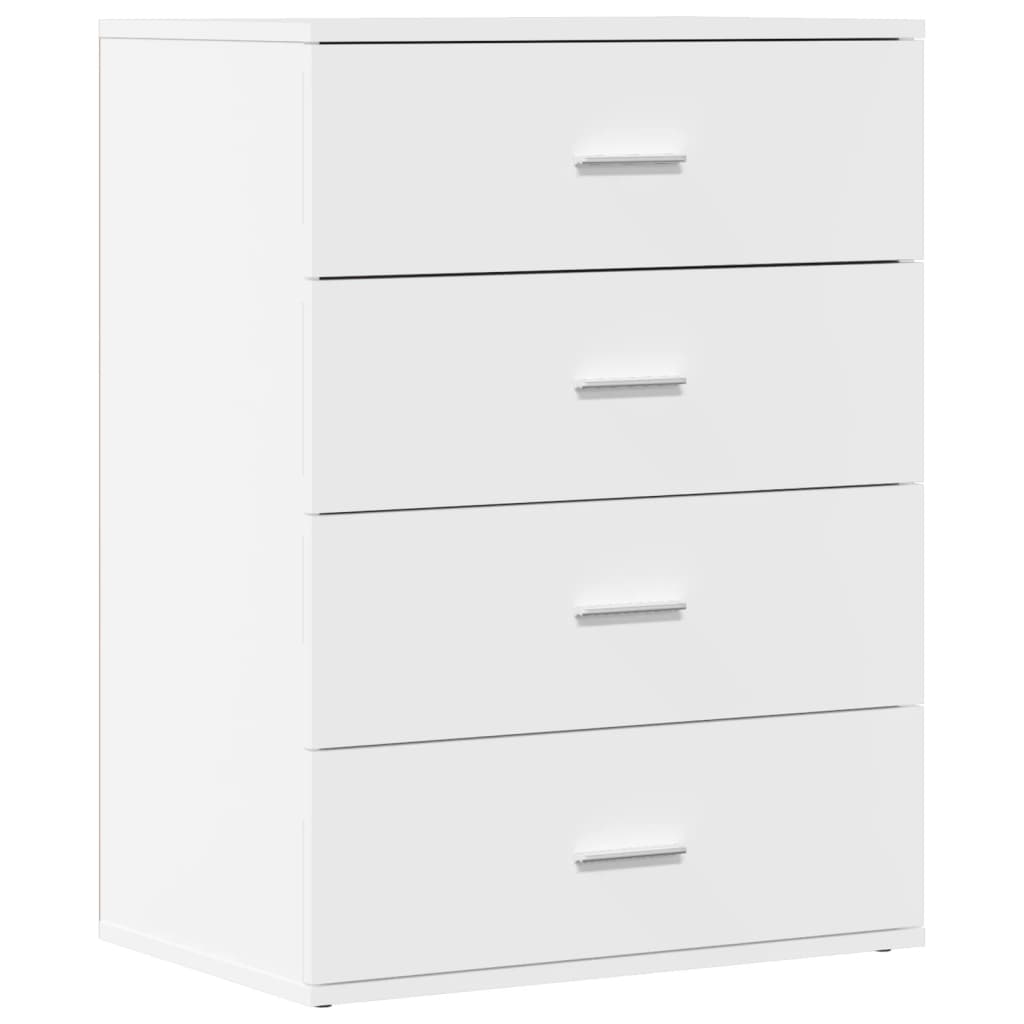 Komoda 2 kom bijela 60x39x80 cm od konstruiranog drva