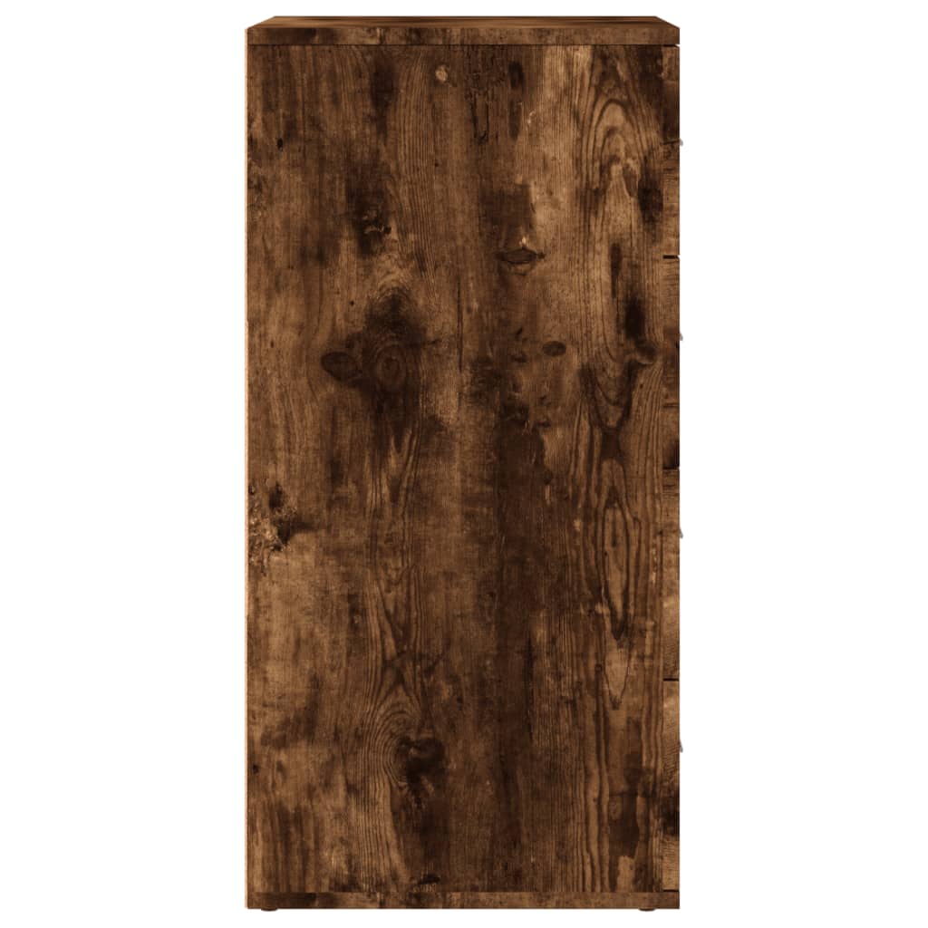 Komoda 2 kom boja dimljenog hrasta 60x39x80cm konstruirano drvo