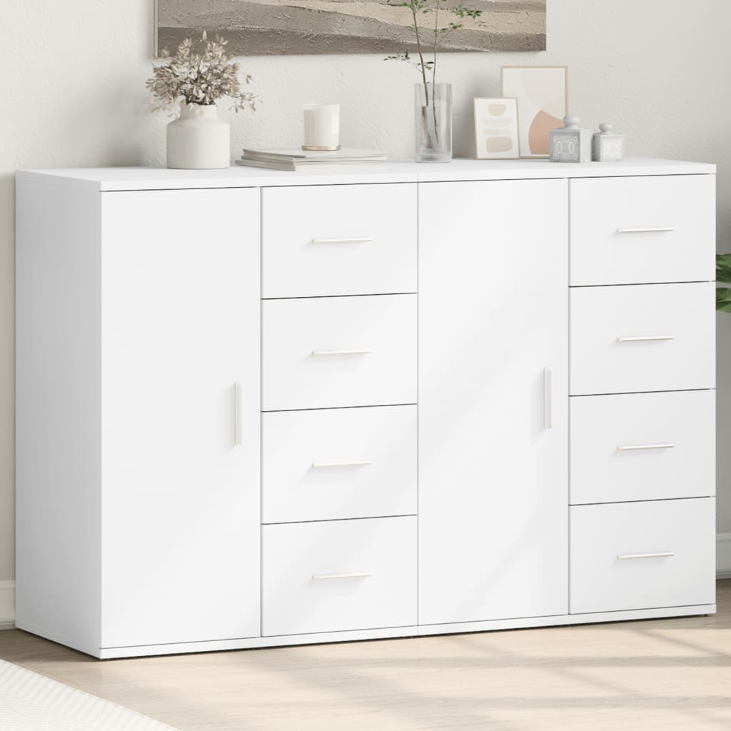 Komoda 2 kom bijela 59 x 39 x 80 cm od konstruiranog drva