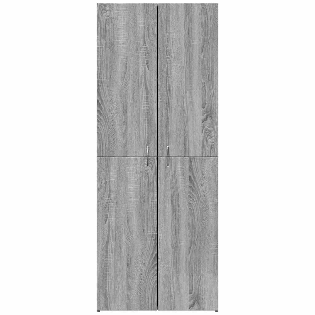 Ormar za spise sivi Sonoma 60x32x153 cm izrađeno drvo