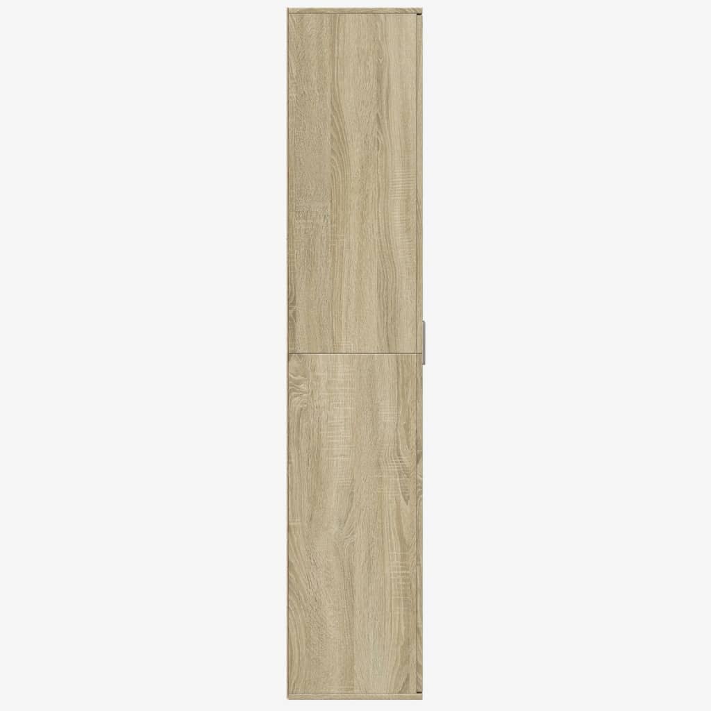 Visoka komoda hrasta sonome 80x35x180 cm od konstruiranog drva