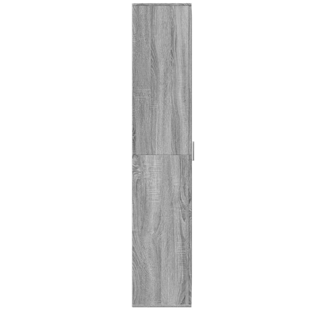 Visoka komoda siva sonome 70x35x180 cm od konstruiranog drva