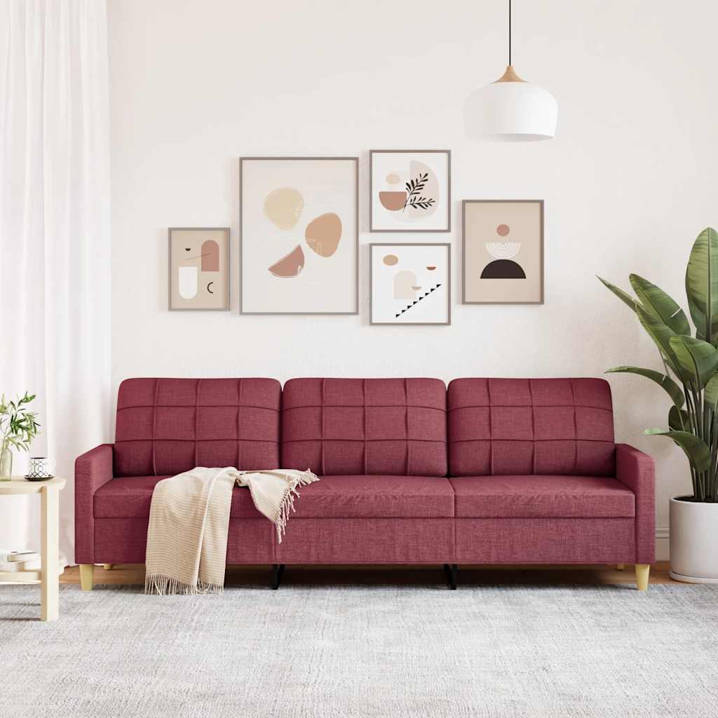 Trosjed od tkanine crvena boja vina 210 cm