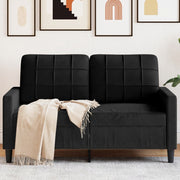 Dvosjed crni 120 cm baršunasti Crna