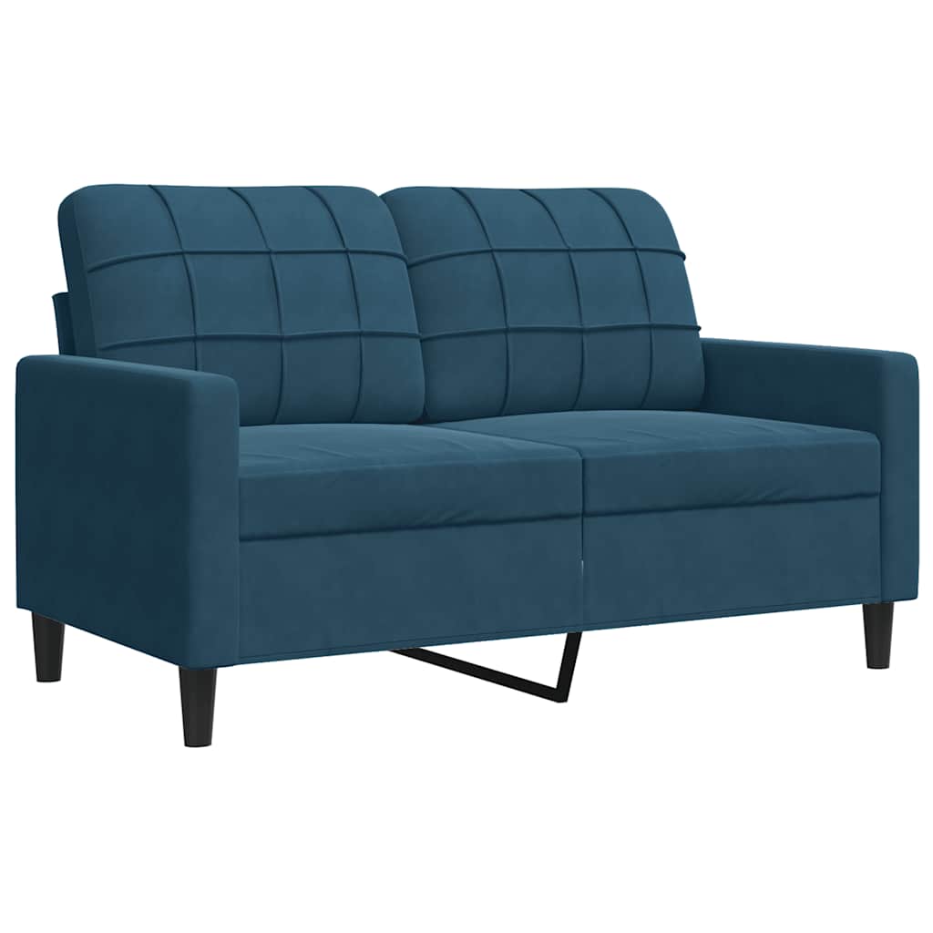 Dvosjed Plava 120 cm baršunasti