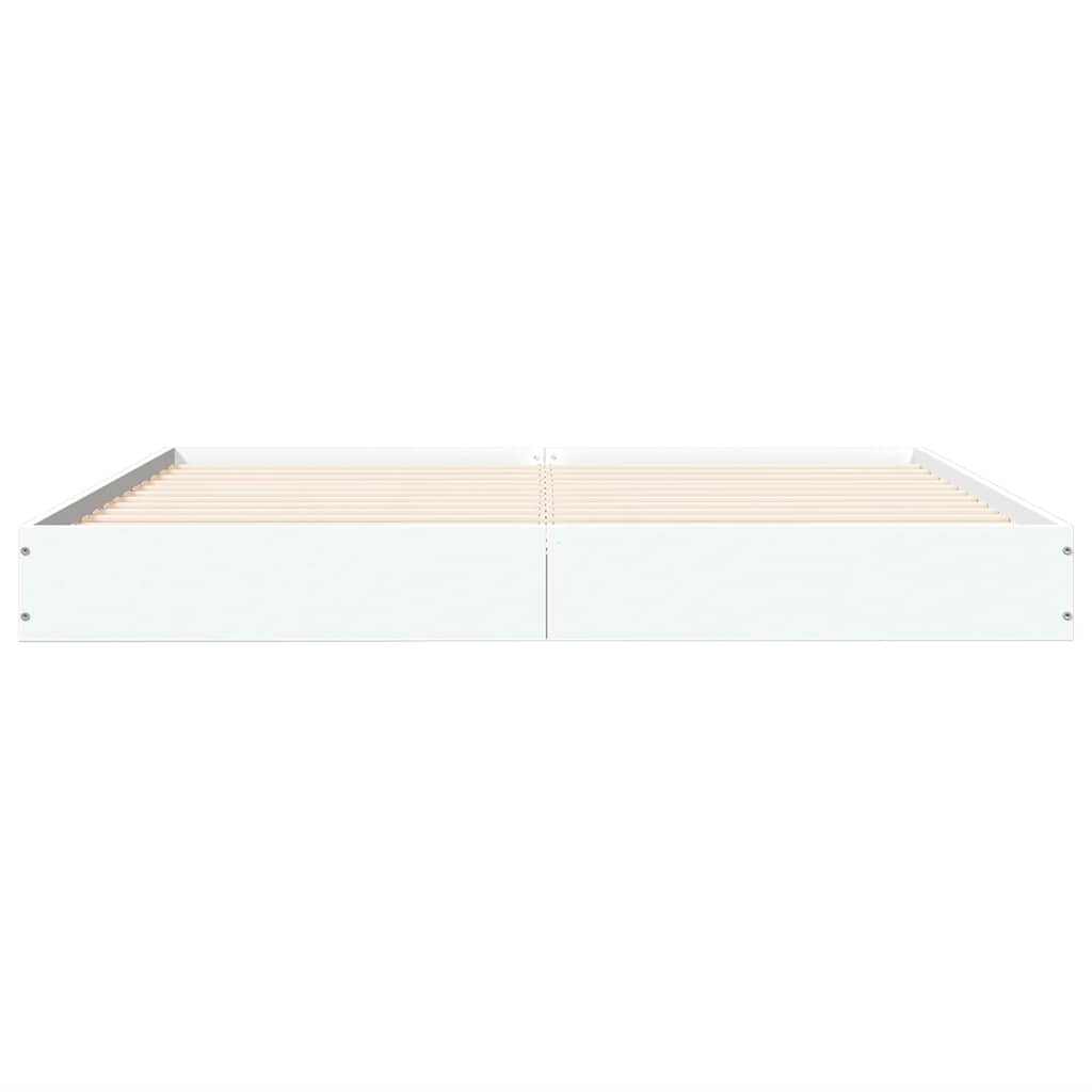 Okvir za krevet bijeli 150x200 cm konstruirano drvo