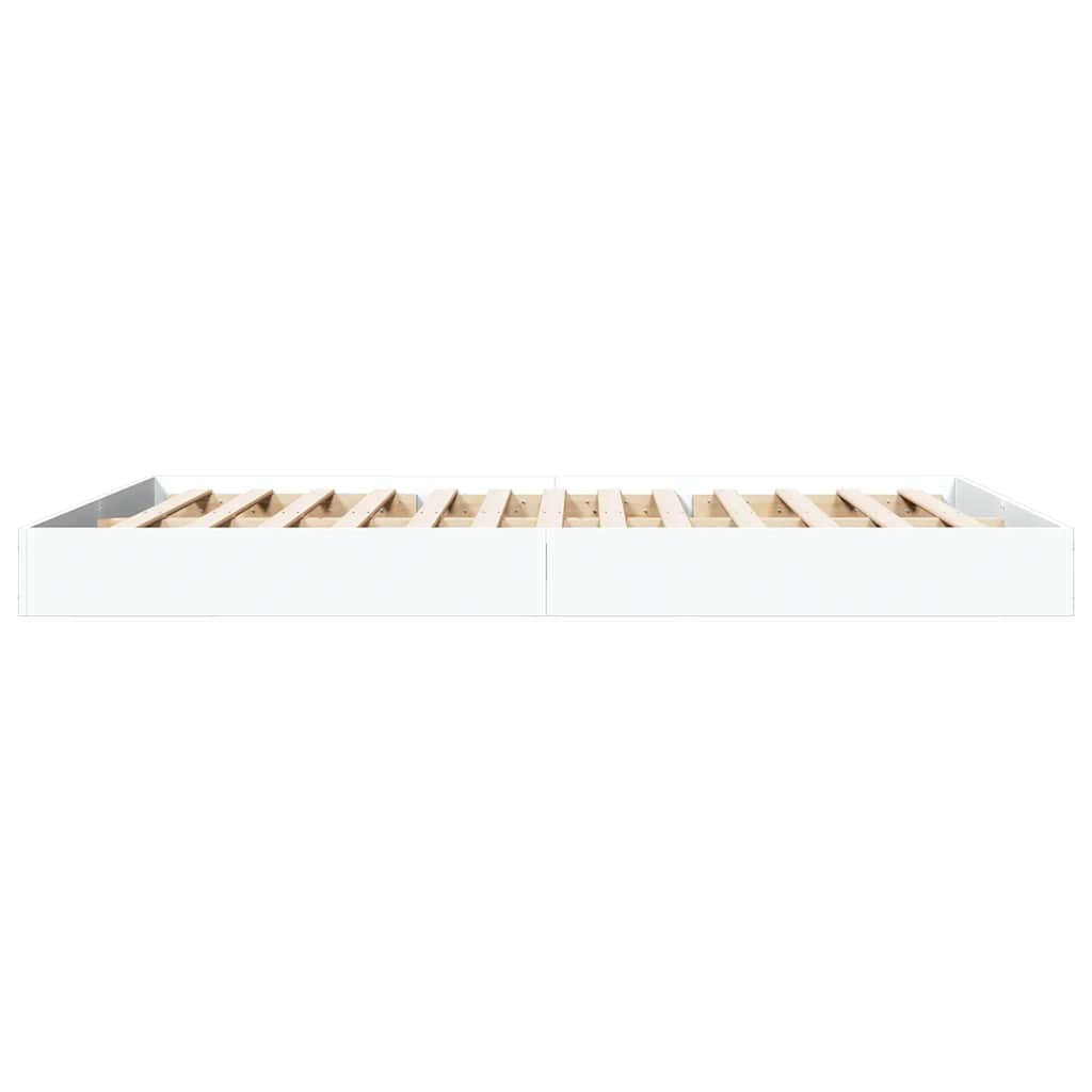 Okvir za krevet bijeli 150x200 cm konstruirano drvo