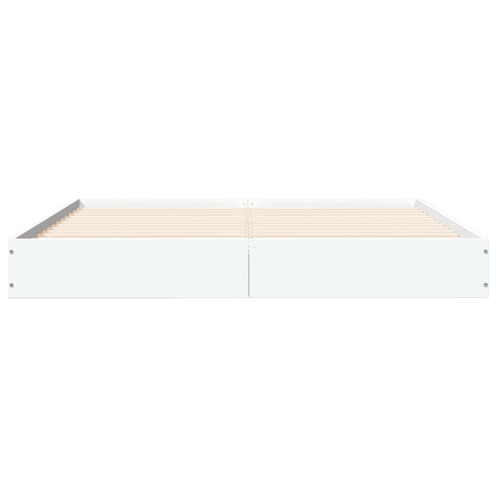 Okvir za krevet bijeli 135x190 cm konstruirano drvo