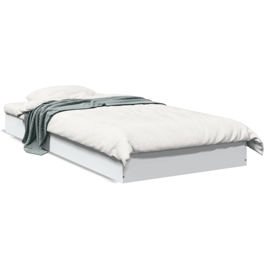 Okvir za krevet bijeli 90x190 cm konstruirano drvo