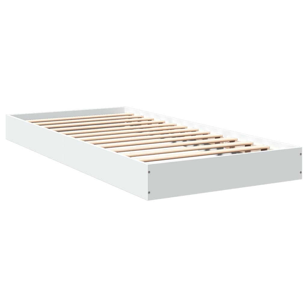 Okvir za krevet bijeli 90x190 cm konstruirano drvo