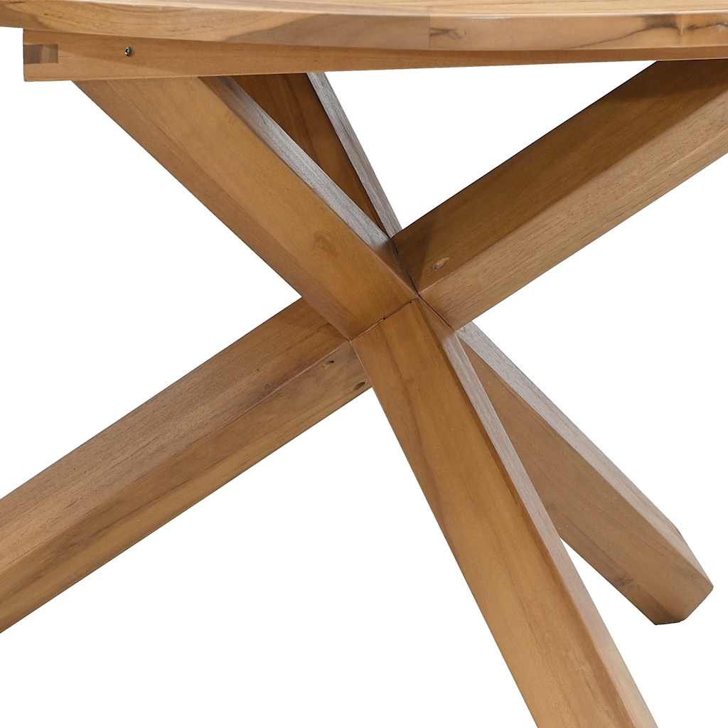 Vrtni stol Ø109x74 cm Masivno tikovino