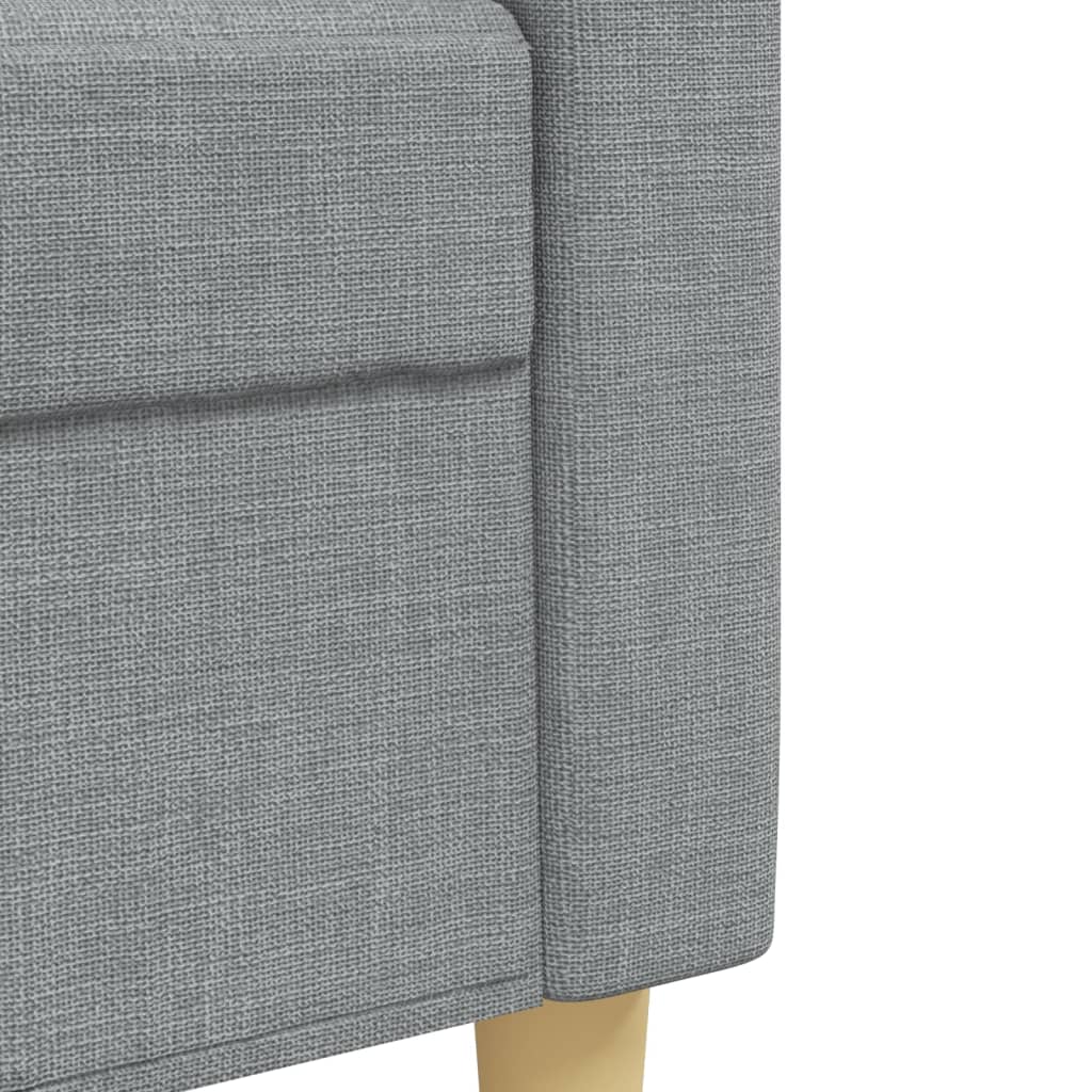 2-dijelni set sofa svjetlosivi od tkanine