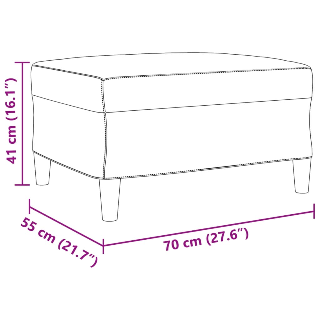 3-dijelni set sofa s tabureom crvena boja vina od tkanine
