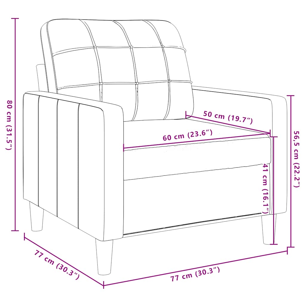 3-dijelni set sofa s jastucima smeđi baršunasti