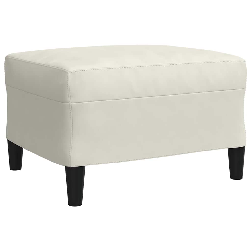 4-dijelni set sofa s jastucima krem baršunasti