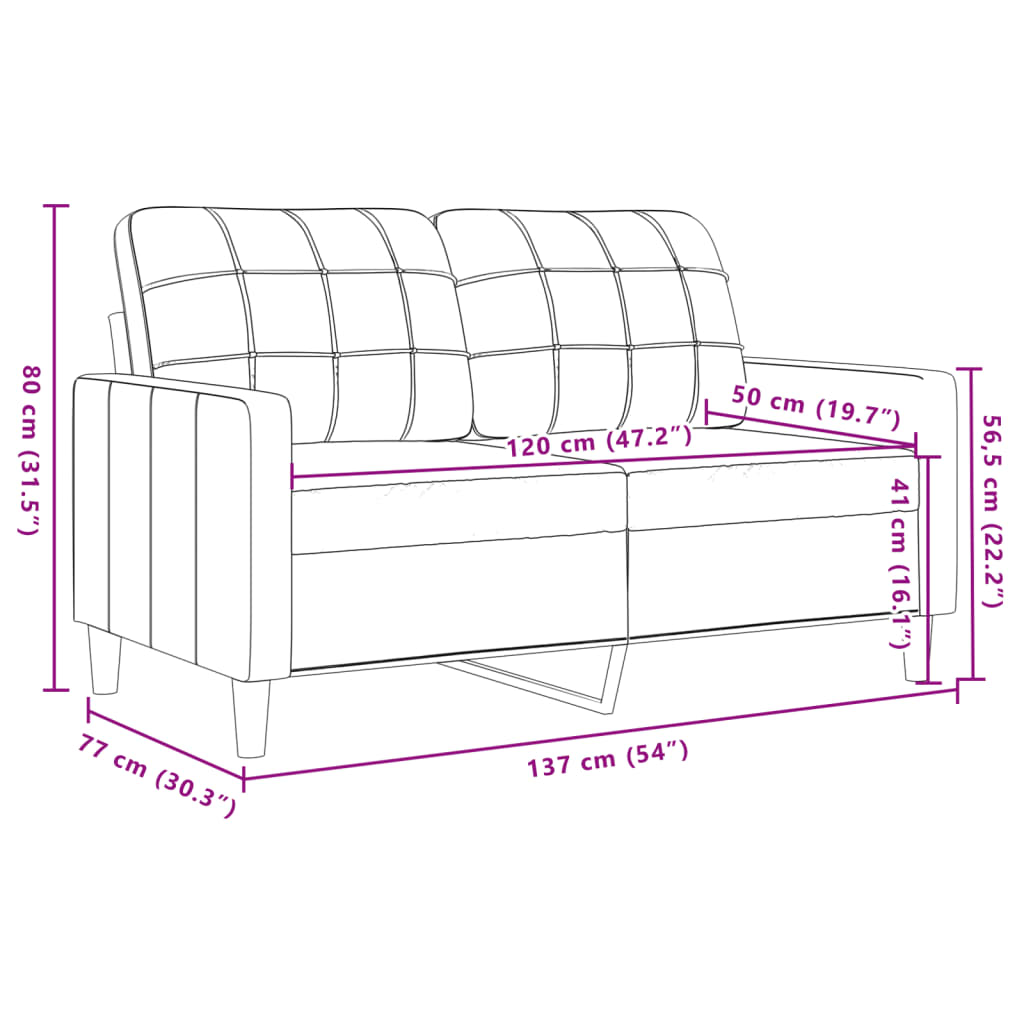 2-dijelni set sofa s jastucima tamnosivi baršunasti
