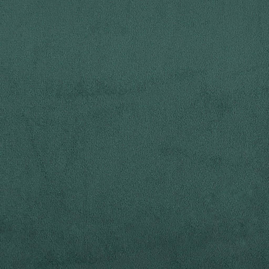 3-dijelni set sofa s jastucima tamnozeleni baršunasti