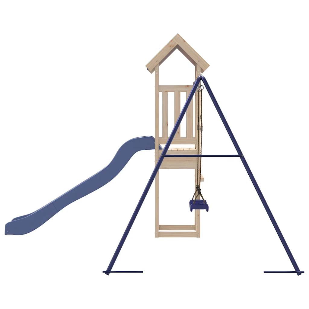 Vanjski set za igru od masivne borovine