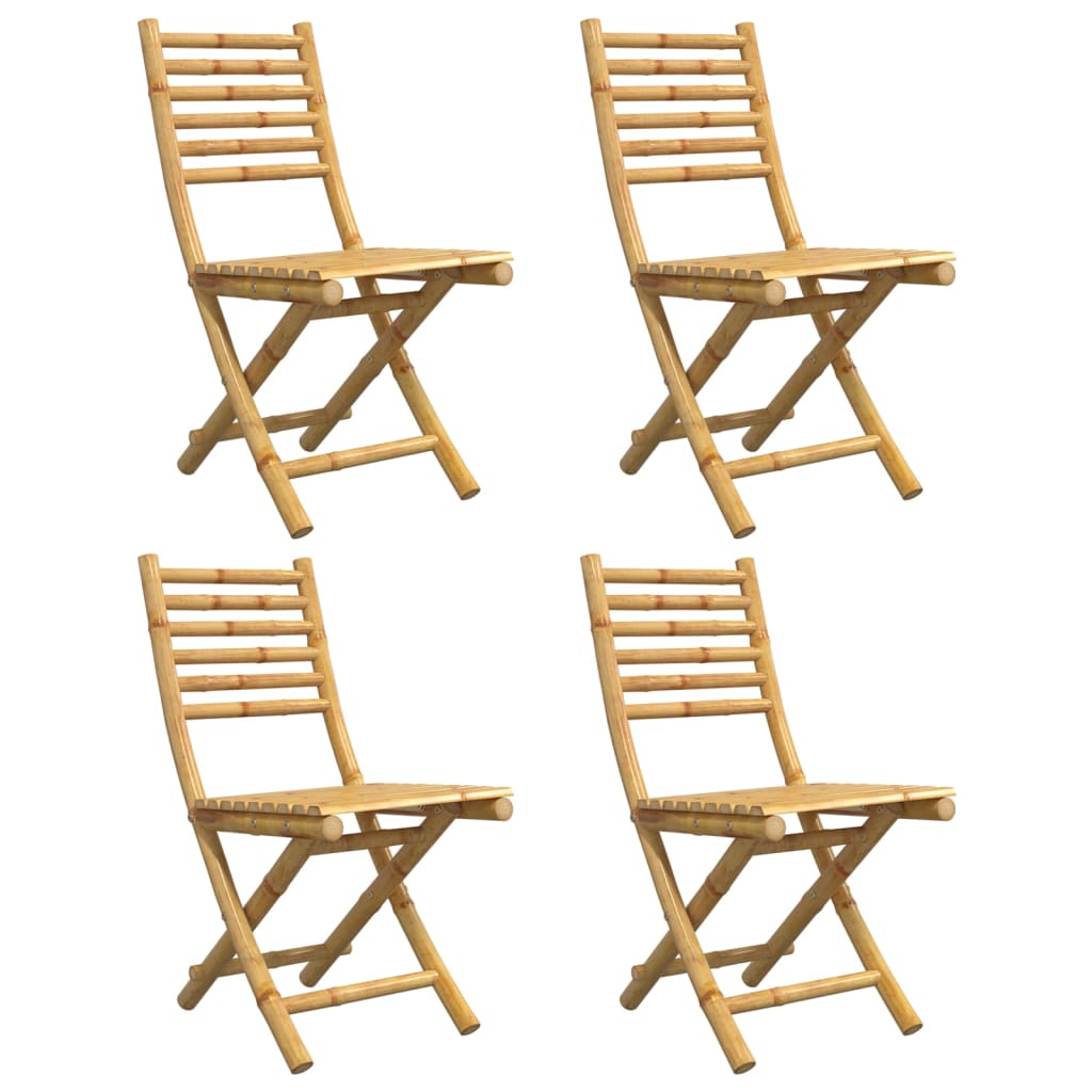 Sklopive vrtne stolice 4 kom 43 x 54 x 88 cm od bambusa