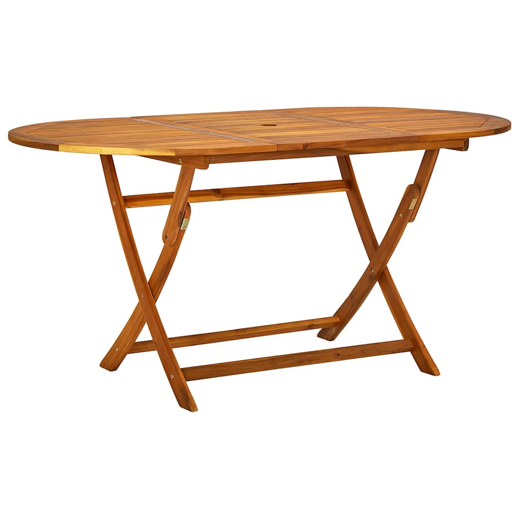 9-dijelni vrtni blagovaonski set od drva bagrema i tekstilena