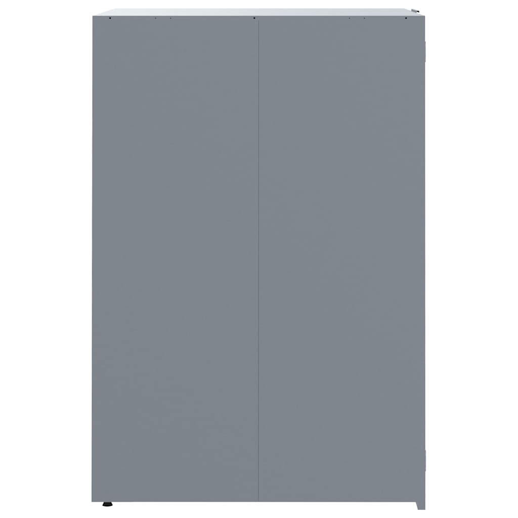 Spremište za 5 kanta za otpad sivo 345x79x117 cm čelično