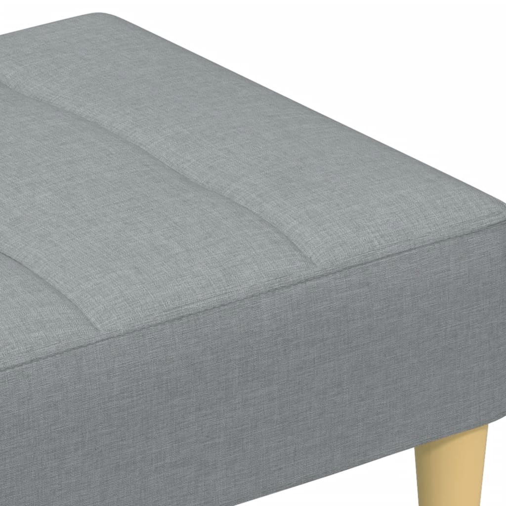 Tabure svjetlosivi 77x55x31 cm od tkanine Siva