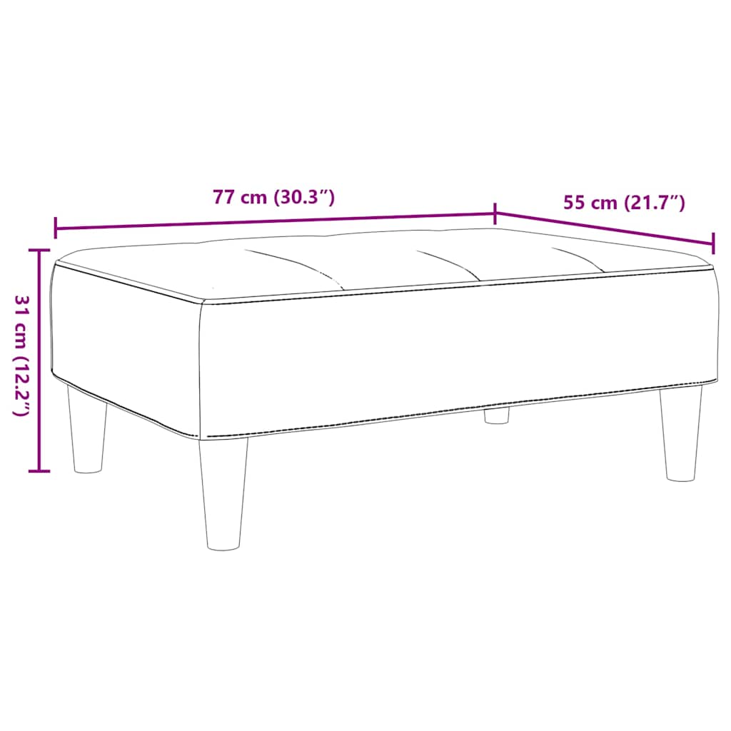 Tabure tamnozeleni 77x55x31 cm baršunasti