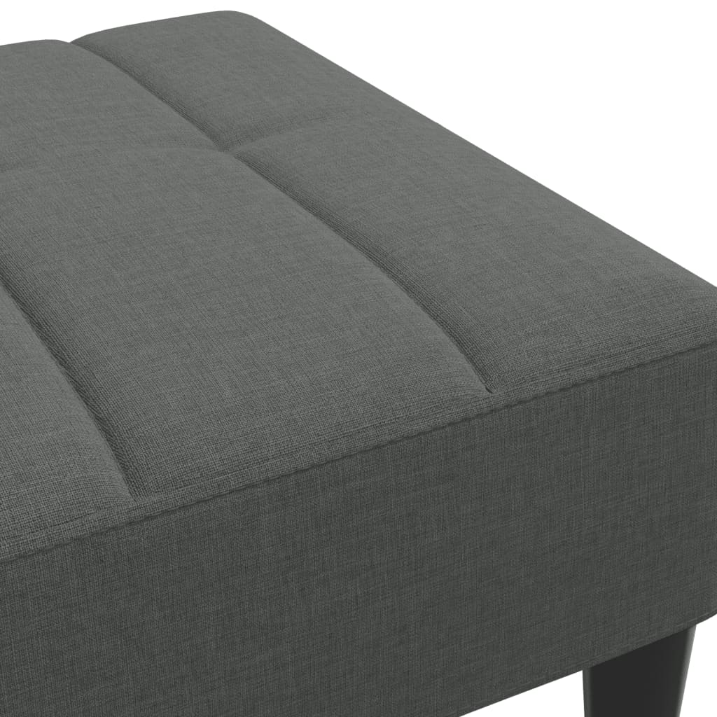Tabure tamnosivi 77x55x31 cm od tkanine